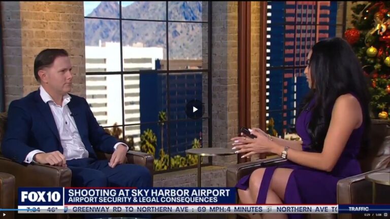 Josh Kolsud Speaks With Fox10 News Sky Harbor Airport Shooting