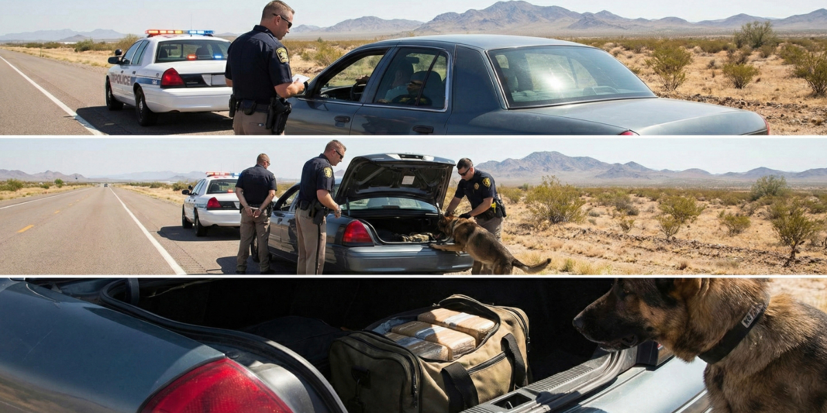 Drug trafficking on interstate in Arizona.