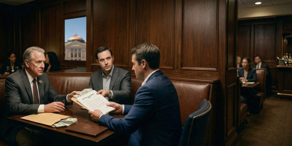 lobbyist offers a paid “consulting” contract to the legislator’s relative.